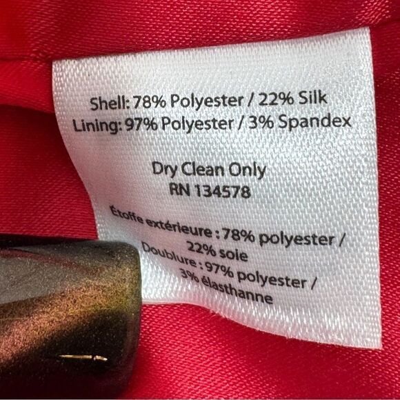 Vineyard Vines Girls Gingham Check Silk Blend Taffeta Skirt Red White XL - Picture 11 of 13